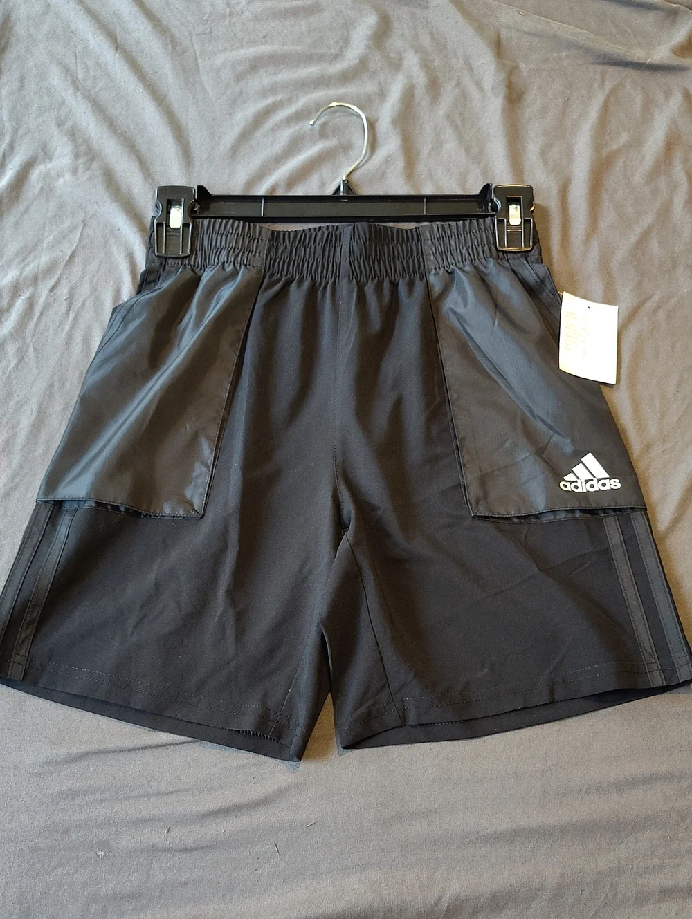 Adidas Youth Woven Shorts in classic black Size 10/12. New with sample Tags